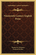 Nineteenth Century English Prose