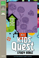 NIrV, Kids' Quest Study Bible, Leathersoft, Purple: Answers to over 500 Questions about the Bible
