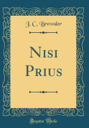 Nisi Prius (Classic Reprint)