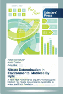 Nitrate Determination In Environmental Matrices By Hplc