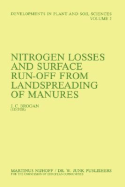 Nitrogen Losses and Surface Run-Off from Landspreading of Manures - Brogan, J C (Editor)