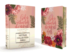 Niv, Artisan Collection Bible, Cloth Over Board, Pink Floral, Designed Edges Under Gilding, Red Letter Edition, Comfort Print