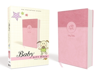 NIV, Baby Gift Bible, Holy Bible, Leathersoft, Pink, Red Letter, Comfort Print: Keepsake Edition - Zonderkidz
