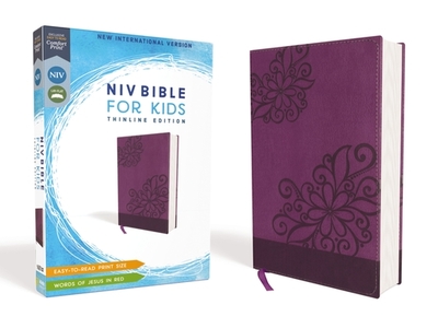 Niv, Bible for Kids, Leathersoft, Purple, Red Letter, Comfort Print: Thinline Edition - Zondervan