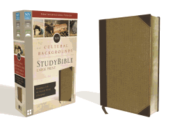 NIV, Cultural Backgrounds Study Bible, Large Print, Imitation Leather, Tan, Red Letter Edition: Bringing to Life the Ancient World of Scripture