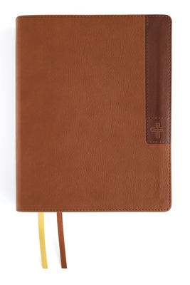 Niv, Journal the Word Bible (Perfect for Note-Taking), Large Print, Leathersoft, Brown, Red Letter, Comfort Print: Reflect, Take Notes, or Create Art Next to Your Favorite Verses - Zondervan