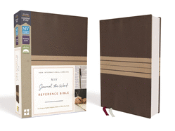 NIV, Journal the Word Reference Bible, Imitation Leather, Brown/Tan, Red Letter Edition: Let Scripture Explain Scripture. Reflect on What You Learn.