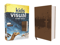 Niv, Kids' Visual Study Bible, Leathersoft, Bronze, Full Color Interior: Explore the Story of the Bible---People, Places, and History