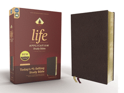 NIV, Life Application Study Bible, Third Edition, Bonded Leather, Burgundy, Red Letter, Thumb Indexed