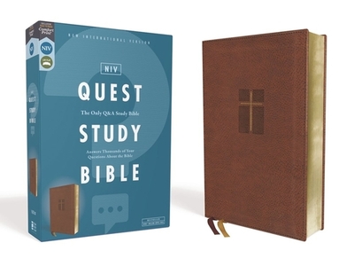 NIV, Quest Study Bible, Leathersoft, Brown, Comfort Print: The Only Q and A Study Bible - Christianity Today Intl. (General editor)