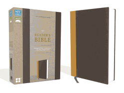 NIV, Reader's Bible, Cloth Over Board, Gold/Gray: Designed for a Seamless Reading Experience