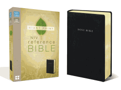 NIV, Reference Bible, Giant Print, Imitation Leather, Black