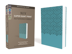 NIV, Super Giant Print Reference Bible, Imitation Leather, Blue, Red Letter Edition
