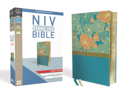 NIV, Thinline Bible, Large Print, Imitation Leather, Blue, Red Letter Edition