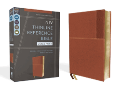 Niv, Thinline Reference Bible (Deep Study at a Portable Size), Large Print, Leathersoft, Teal, Red Letter, Comfort Print