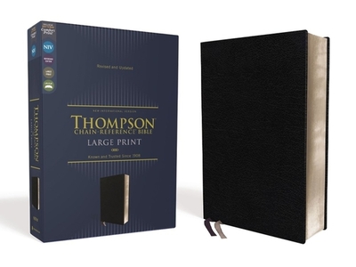 Niv, Thompson Chain-Reference Bible, Large Print, European Bonded Leather, Black, Red Letter, Comfort Print - Thompson, Frank Charles, Dr. (Editor), and Zondervan