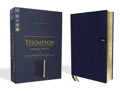 Niv, Thompson Chain-Reference Bible, Large Print, Leathersoft, Navy, Red Letter, Comfort Print
