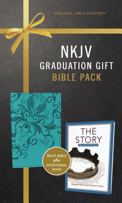 NKJV, Graduation Gift, Bible Pack for Her, Blue, Red Letter Edition - Zondervan