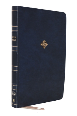 NKJV Holy Bible, Giant Print Center-Column Reference Bible, Blue Leathersoft, 72,000+ Cross References, Red Letter, Comfort Print: New King James Version - Nelson, Thomas