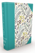 NKJV, Journal the Word Bible, Hardcover, Blue Floral Cloth, Red Letter Edition: Reflect, Journal, or Create Art Next to Your Favorite Verses