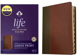 NKJV Life Application Study Bible, Third Edition, Large Print (Leatherlike, Brown/Mahogany, Red Letter)