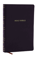 NKJV Personal Size Large Print Bible with 43,000 Cross References, Black Leathersoft, Red Letter, Comfort Print (Thumb Indexed)