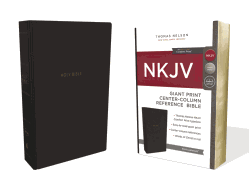 NKJV, Reference Bible, Center-Column Giant Print, Leathersoft, Black, Red Letter, Comfort Print: Holy Bible, New King James Version