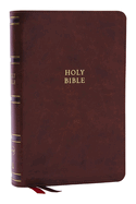 Nkjv, Single-Column Reference Bible, Verse-By-Verse, Brown Leathersoft, Red Letter, Comfort Print