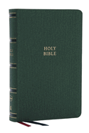 Nkjv, Single-Column Reference Bible, Verse-By-Verse, Green Leathersoft, Red Letter, Comfort Print