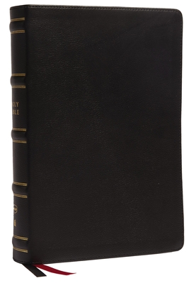 Nkjv, Single-Column Wide-Margin Reference Bible, Genuine Leather, Black, Red Letter, Comfort Print: Holy Bible, New King James Version - Thomas Nelson
