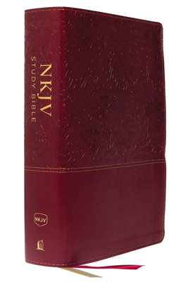 NKJV Study Bible, Leathersoft, Red, Full-Color, Comfort Print: The Complete Resource for Studying God's Word - Thomas Nelson