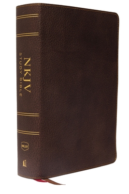 NKJV Study Bible, Premium Calfskin Leather, Brown, Full-Color, Comfort Print: The Complete Resource for Studying God's Word - Thomas Nelson