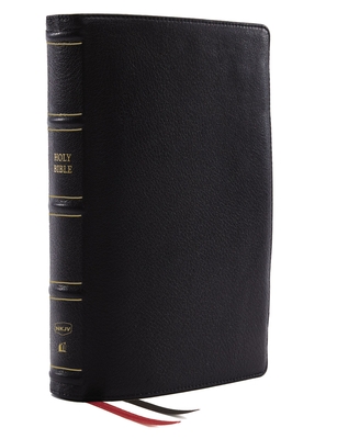 Nkjv, Thinline Reference Bible, Genuine Leather, Black, Red Letter, Thumb Indexed, Comfort Print: Holy Bible, New King James Version - Thomas Nelson