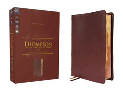 Nkjv, Thompson Chain-Reference Bible, Genuine Leather, Calfskin, Burgundy, Red Letter, Comfort Print