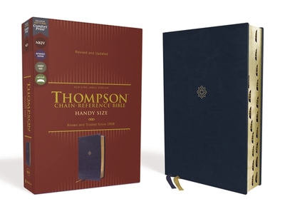 Nkjv, Thompson Chain-Reference Bible, Handy Size, Leathersoft, Navy, Red Letter, Thumb Indexed, Comfort Print - Thompson, Frank Charles, Dr. (Editor), and Zondervan