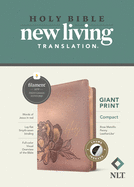 NLT Compact Giant Print Bible, Filament-Enabled Edition (Leatherlike, Rose Metallic Peony, Red Letter)