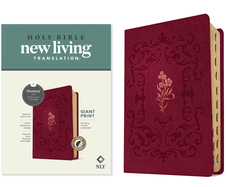 NLT Giant Print Bible, Filament-Enabled Edition (Leatherlike, Cranberry Flourish, Indexed, Red Letter)