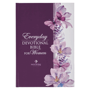 NLT Holy Bible Everyday Devotional Bible for Women New Living Translation, Pink Printed Floral