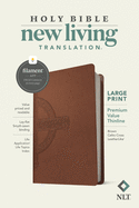 NLT Large Print Premium Value Thinline Bible, Filament Enabled Edition (Leatherlike, Garden Pink)