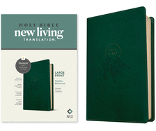 NLT Large Print Thinline Reference Bible, Filament-Enabled Edition (Leatherlike, Evergreen Mountain, Red Letter)