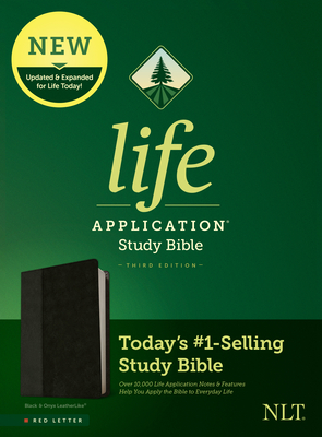 NLT Life Application Study Bible, Third Edition (Leatherlike, Black/Onyx, Red Letter) - Tyndale (Creator)