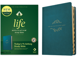 NLT Life Application Study Bible, Third Edition (Leatherlike, Teal Blue, Indexed, Red Letter)