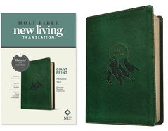 NLT Personal Size Giant Print Bible, Filament-Enabled Edition (Red Letter, Leatherlike, Evergreen Mountain )
