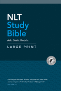 NLT Study Bible Large Print (Red Letter, Hardcover, Indexed)