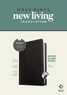 NLT Super Giant Print Bible, Filament-Enabled Edition (Leatherlike, Black, Indexed, Red Letter)