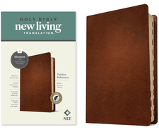 NLT Thinline Reference Bible, Filament-Enabled Edition (Genuine Leather, Brown, Red Letter)