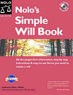 Nolo's Simple Will Book - Clifford, Denis, Attorney