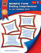 Nonfiction Reading Comprehension for the Common Core Grd 7