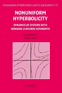 Nonuniform Hyperbolicity: Dynamics of Systems with Nonzero Lyapunov Exponents