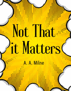 Not That it Matters: The Most Popular Humor Book